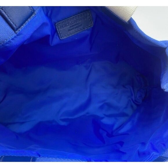 Dolce & Gabbana Canvas Tote Bag - Blue & White - Small Luxury Designer - Picture 4 of 7